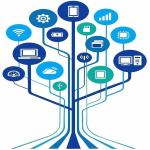 Asmi Collections 90 cm Technology Tree Wall Sticker for Office Self Adhesive Sticker (Pack of 1) | Wall Sticker | waterproof wall sticker