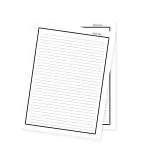 WAYTOBUY Assignment Or Project A4 60 Sheets with Black Border and Page Number, One Side Ruled for Students (70 GSM Quality, 60 Sheets, WBT03)