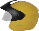 TVS Racing Helmet Half Face Motorbike Helmet (Yellow Black-XS)