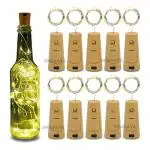 SHANAYA Wine Bottle Cork String LED Lights (Pack of 15)