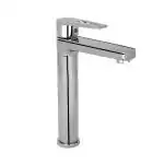 Hindware F320012CP Brass Single Lever Tall Basin Mixer with Chrome Finish for Hot and Cold Water Mix