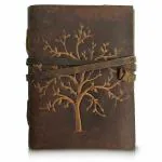 pranjals house Brown Tree Leather Handmade Diary 100 Pages