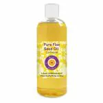 Deve Herbes Pure Flax Seed Oil (Linum usitatissimum) Natural Therapeutic Grade Cold Pressed 200ml