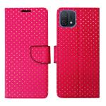 A D Enterprises Pink Dot Flip Cover for Oppo A16k | Magnetic Case | Shock Absorbent | Flip Cover Oppo A16k