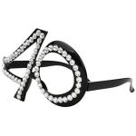 Hippity Hop Silver 40Th Fourty Birthday Glasses