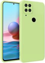 Wellwell Back Cover for REALME C15, REALME C11 (Green, Grip Case) | Back Cover | Green Mobile Cover | Rubber Mobile Cover
