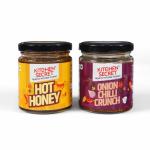 Kitchen Secret Combo Pack: Hot Honey(225G), Onion Chilli Crunch(180G) Enhance The Taste Of Various Dishes ( 225Gm Pack Of 1 )