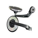 BIGBIRD Premium Rear Side View Round Shape Mirror Suitable Compatible with All Bikes (Rb cnc mirror)