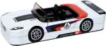 POKSI white racing car racing car Art Metal Pencil Box l Set of 1 Multicolor