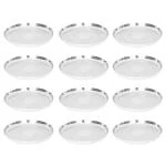 Neelam Stainless Steel 13 18G Diamond J.K.Khumcha, 30 cm , Silver, Set of 12