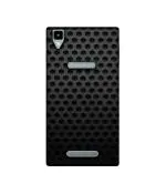 Casotec Black Pattern Design Printed Silicon Soft TPU Back Case Cover for Panasonic Eluga A2