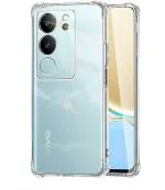 XOVO Back Cover for Vivo V29, Vivo V29 Pro 5G (Transparent, Dual Protection, Pack of 1)