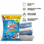 FC-1ST CLEAN Excel Detergent & Fabric Conditioner Powder 4 kg pack with a free Toilet Cleaner -1 Ltr pack | For Fully & Semi Automatic Machine | Blended with a powerful polymers & Enzymes| Super Saver pack