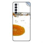GADGETSWRAP Printed Vinyl Skin Sticker for Oppo Reno 4 Pro - orange slice in water