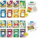 3H Learning LKG & UKG 1248 Pages 16 Books Skill Development Worksheets & Copy Pattern Hand Writing Practice Interactive 3-6 Yrs Kids