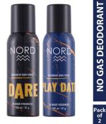Nord - Dare And Play Date Deodorant Spray For Men 100 ml ( Pack Of 2 )