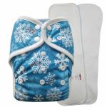Tushions Let it Snow Infinit AIO Overnight Diaper with Insert and Booster (3 - 36 Months)