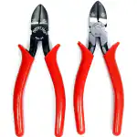 PERFECT TECH Combo 2 Pcs Combination Side Cutting Plier 6 inch | Shock Proof Grip | Side Cutter Plier 6 inch | Double Dip Set | Plier Tool Kit Set | Cutting Player | Cutting Plier | Diagonal Anti Slip Handle (SPL-06 & SBL-06 Red)