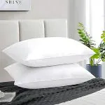 Unite Source Microfiber Soft Well-Filled, White Pillows for Sleeping, Pillows Set of 2 (16 