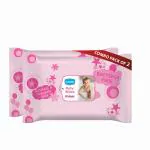 GINNI Premium Baby Wet Wipes Cleansing Wipes With Aloe Vera & Jojoba Oil - 60 Wipes/Pack (Pack of 2)