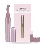 Carmesi Facial Electric Trimmer for Women | Hypoallergenic & Painless Hair Removal | 2 Blades Sizes | Eyebrow Comb + Cleaning Brush | Rose Gold | 1 Pc