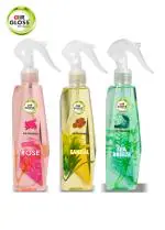 Air Gloss Air Freshener Rose, Sandal & Sea-Brezze Spray For Room, Car with Long-Lasting Fragrance (Pack of 3, 250ml Each)