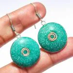 SHREE HANUMAN ENTERPRISES Amazonite Silver Handmade Jewelry Earring 1.87