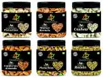 Organic Purify Premium Dry Fruits Combo Pack -1.5kg | Almonds, Cashews, Roasted & Jumbo Pistachios, Raisins, Walnuts (250g Each) | Healthy Snack