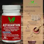VITARUHE Astaxanthin Supplement High Dose & Vegan, 12 mg Natural Astaxanthin Powder from Blood Rain Algae, 90 Capsules for 3 Months, No Additives