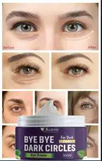 KURAIY New Under Eye Cream to Reduce Dark Circles, Puffiness and Fine Lines with Chia Seed Oil, Coffee Oil (50 g)