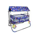 Maanit Baby Baby Swing Cradle with Mosquito Canopy Net