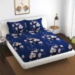 Florida Microfiber Double King Size Elastic Fitted Bedsheets with 2 Pillow Covers