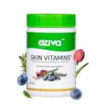 OZiva Skin Vitamins (With Hyaluronic Acid and Grape Seed Extract) for Radiant Skin & Hydration, Certified Vegan, 60 Capsules