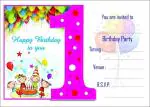 Askprints Birthday Invitation Card on Metallic Sheet (Pack of 50 Cards) NBC-007