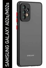 Samsung M02S,A02S,F02S Black Silicon Shock Absorbent Mobile Back Case 20.3 x 12.7 x 10.2 cm