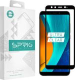 Sprig Black Edge To Edge Tempered Glass For Mi A2