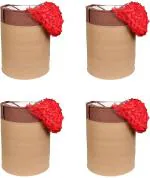 MBW Brown Non Woven Laundry Bag, 46 L (Pack of 4)