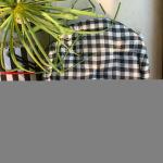 Pixel Home Decor White, Black Cotton Round Floor Cushions, 40 X 40 X 8 Cm