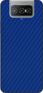 SRG INFOTECH Asus Zenfone 7 Mobile Skin (Sparrel Blue Carbon Fibre)