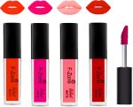 OUR BEAUTY Multicolor Kiss Proof Velvet Matte Liquid Lipstick 09, 16 Ml (Pack Of 4)