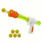 QUALITIO Air Pressure Foam Blaster Shooting Gun Toy for Kids(6+ Years, Multi)