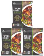 KS FOODS Topokki Combo with JJA Jang Sauce Vegetarian (Taste From Korea) Pack of 3