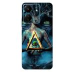 Toppings Printed Matte finish Vinyl Skin Sticker (This is not Back Case Covers) Scratch Less for Mobile Back and Camera lens for Xiaomi Poco C65 Design E06 -MT