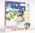 PepPlay Magical Unicorn Sticker Puzzle with Set of 5 Jigsaw Puzzles children 4 Years Old and Above (23 x 23 cm)