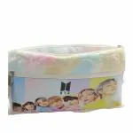 PANCIKAA Pen Pencil Box Case for School Kids and Students, Cute BTS Army Fur Soft Pouch Storage Organizer, Birthday Gifts