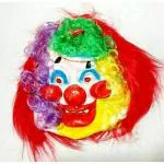 WIZERDY JOKER FACE MASK FOR PRANK AND MAGICIAN | COLOR-MULTICOLOR | MATERIAL - RUBBER