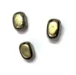 Astroghar Golden Pyrite Crystal Tumble For Reiki Healing And Crystal Healing (3 Pcs)