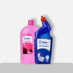 Clean Genius Floor Cleaner 1 Litre And Toilet Cleaner 500 Ml