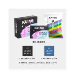 Kadam Fabric Dye Multicolour Combo C5 Jeans Combo Jeans Black 5 sachets , Jeans Blue 5 sachets,
