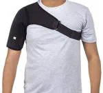 Kudize Shoulder Support Adjustable Neoprene Stretch Strap Wrap Belt Band Pads Gym Guard Brace Support Medical Posture Compression Shoulder Pad Black (RIGHT)